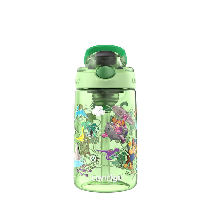 Contigo® Kids Water Bottle with Redesigned AUTOSPOUT® Straw, 14 oz - Green Dino Treks | Cove 61
